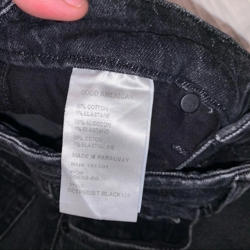 NWOT good American black jeans GOOD CLASSIC 0/25